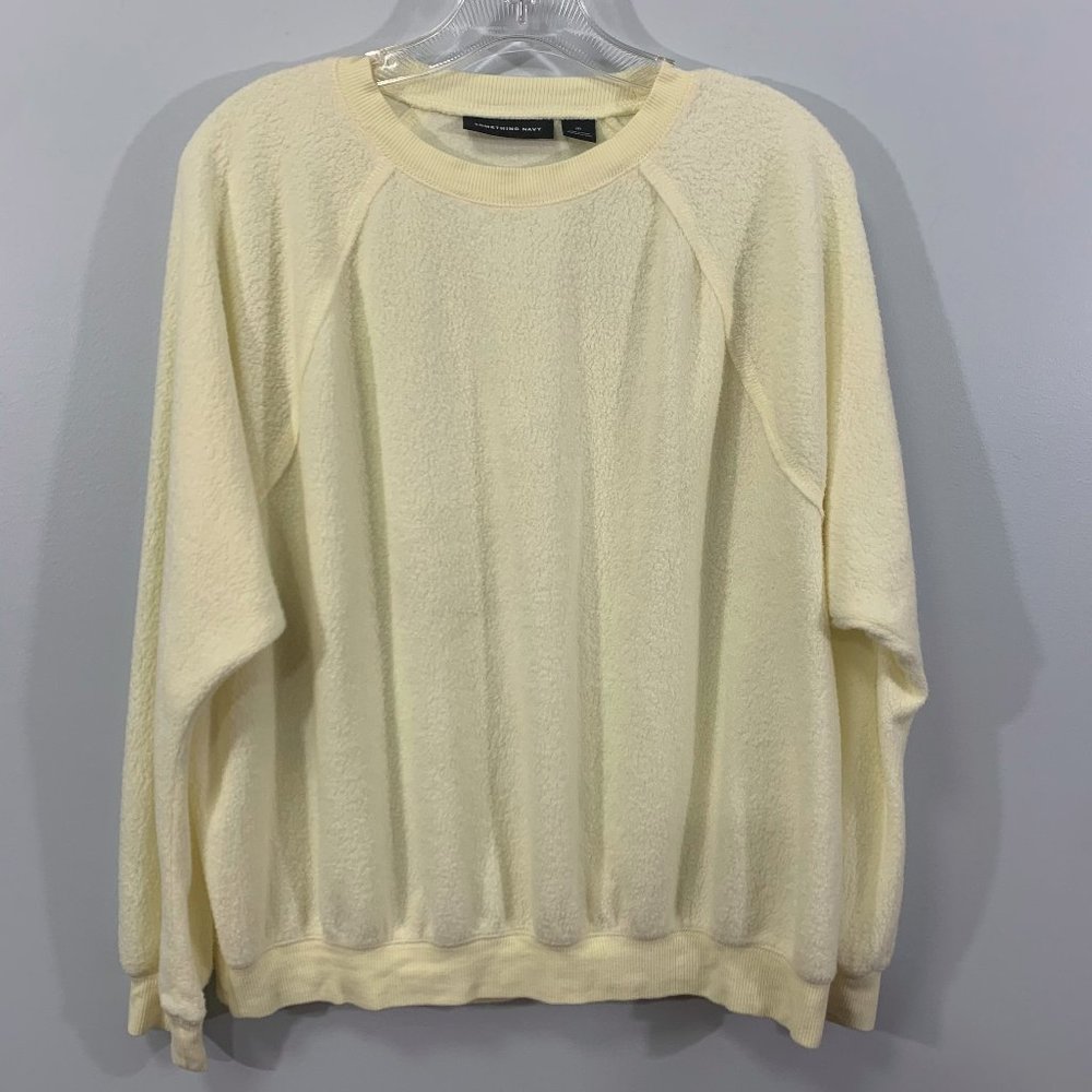 Something Navy Soft Fleece Pullover Sweatshirt - image 3